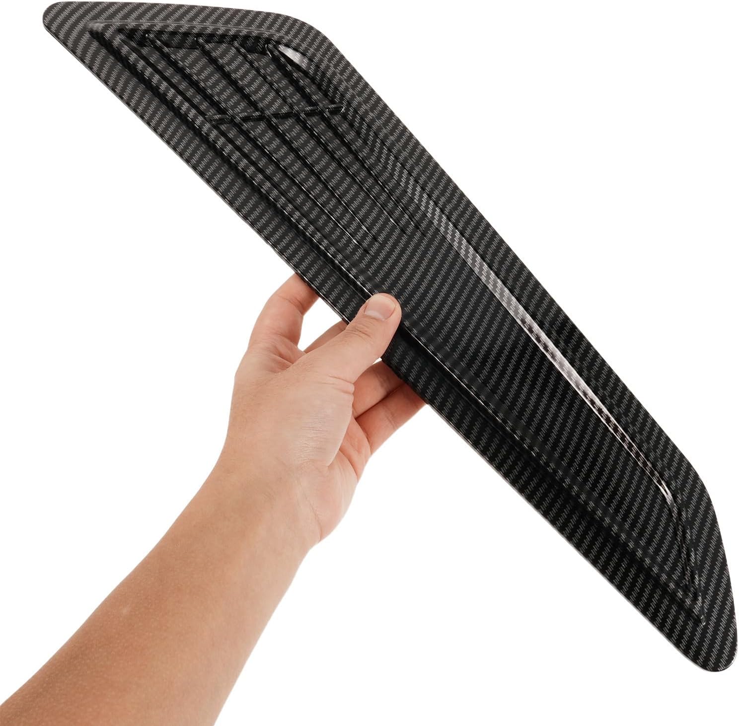 ABS Decorative Car Hood Vents 1 Pair Black Weatherproof