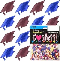 Vista 39 de Confeti Grad Cap Negro, Púrpura Combo - 2 bolsas de media onza (1 oz) (8400/8412)