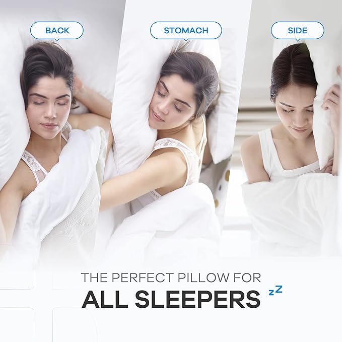 Set 2 Almohadas Fibra de Poliéster Suave 20x36 Pulgadas miniatura 4