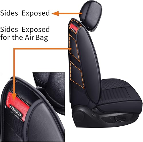 Miniatura 4 de Fundas de asiento de coche Aierxuan de piel, para asiento delantero, para camión