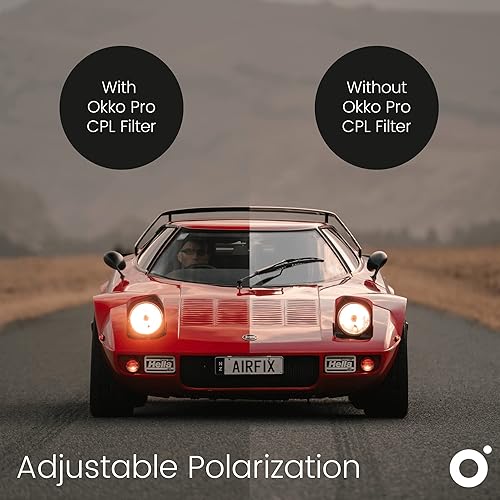 Miniatura 7 de Okko Filtro polarizador circular Pro Range para una fotografía perfecta, polarización ajustable, compatible con todas las principales marcas, filtro