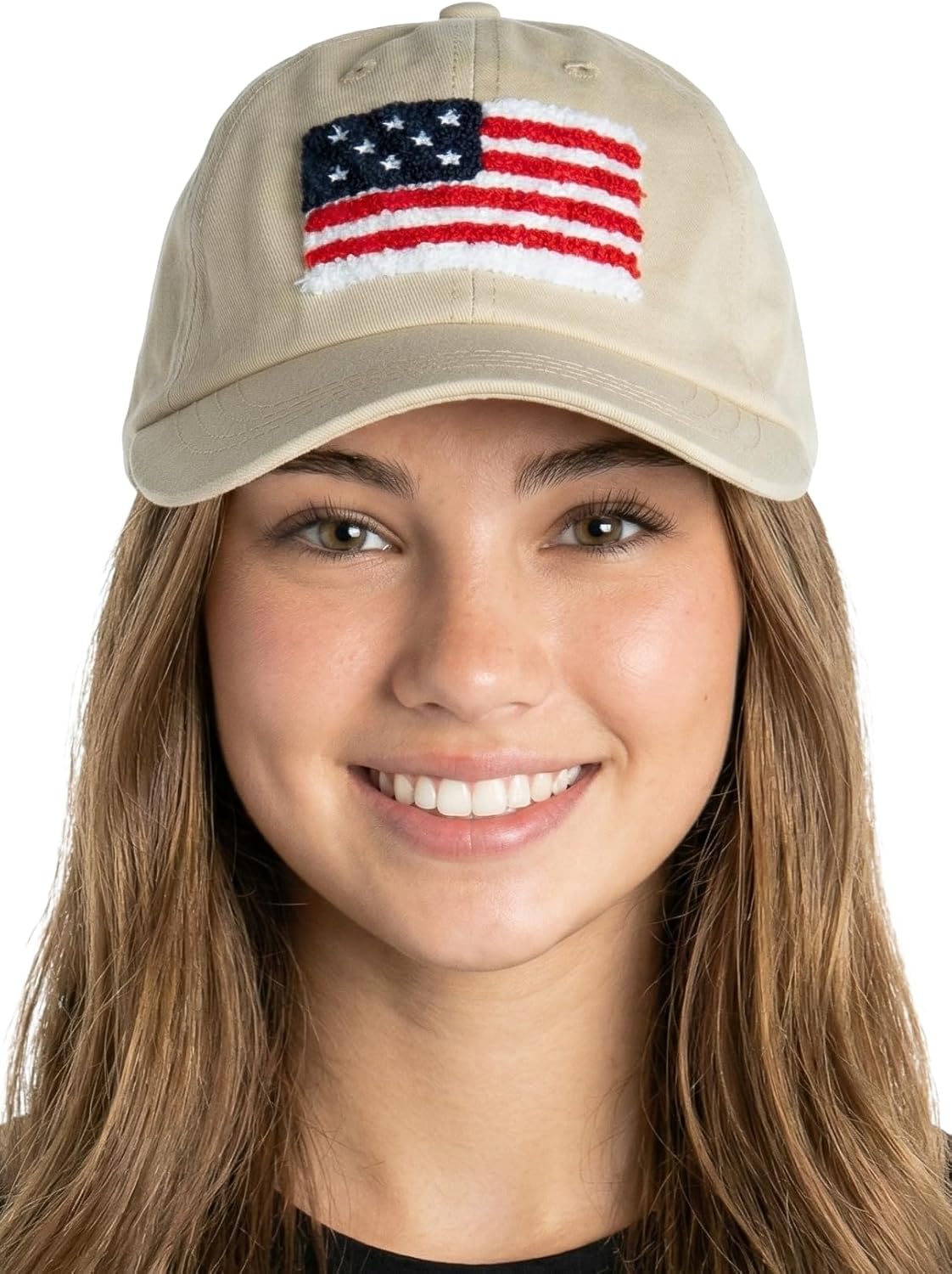 Funky Junque American Flag Hat USA Hat Low Profile Dad Cap Adjustable Baseball Cap