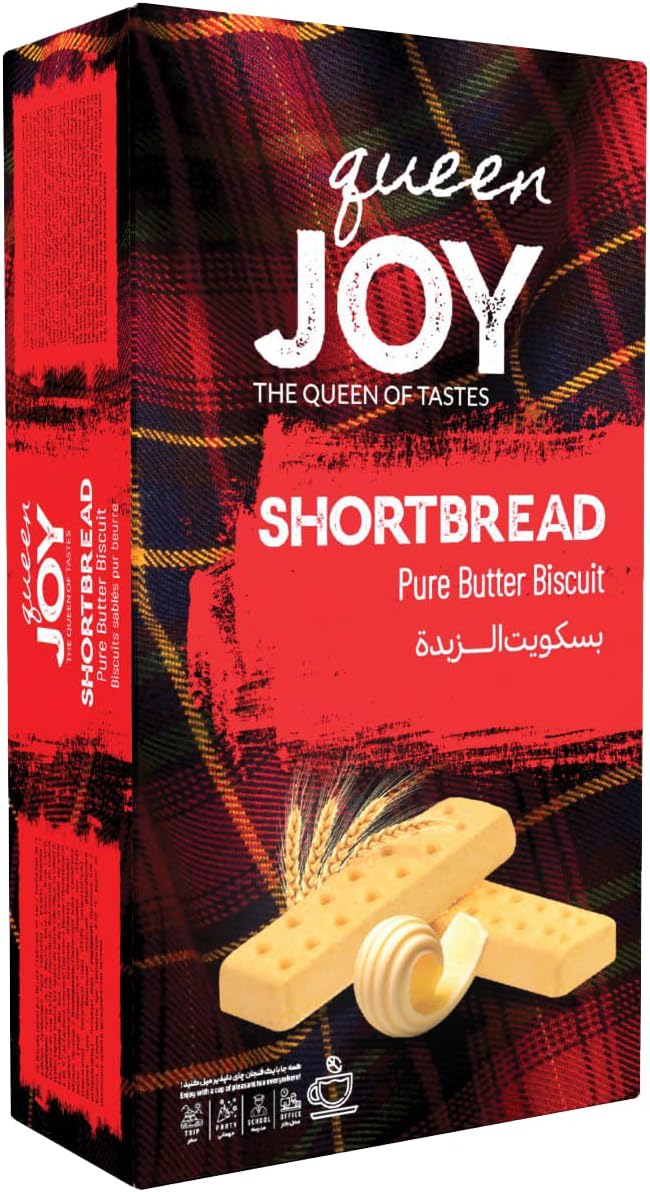 Queen Joy Buttery Scottish Shortbread, Pack of 4, Made for UAE Celebrations and Gifting