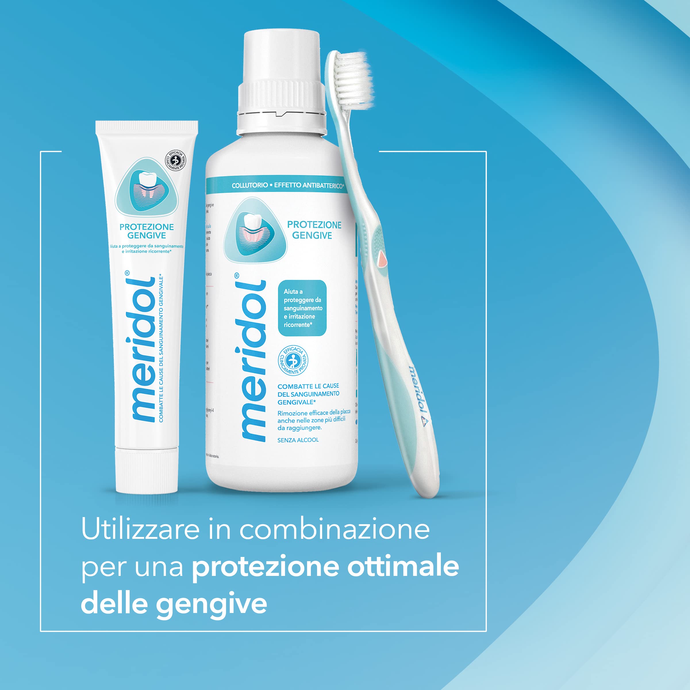 meridol Collutorio Protezione Gengive 400ml I Combatte il sanguinamento e l'infiammazione gengivale* |Protegge dalle recidive*| Effetto antibatterico*| Non macchia I 0% Alcohol