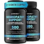 Neuropathy Support Natural Nerve Discomfort Relief - Made in USA - Nerve Antioxidant for Trigeminal Neuralgia, Diabetic & Peripheral Neuropathy - Hands, Neck, Feet & Toes Treatment Formula - Pack of 2