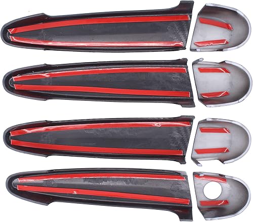 Miniatura 5 de NewYall Fibra de carbono ABS cubierta exterior manija puerta cubierta conjunto para BMW 118i 120i 320i 323i X1 X3 X5 X6 328i 335i 435i 440i