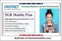 Vista 2 de Plan móvil de 5 GB de $15 por mes. Plan de datos móviles premium en 4G LTE, velocidad 5G con llamadas y texto ilimitados, punto de acceso móvil