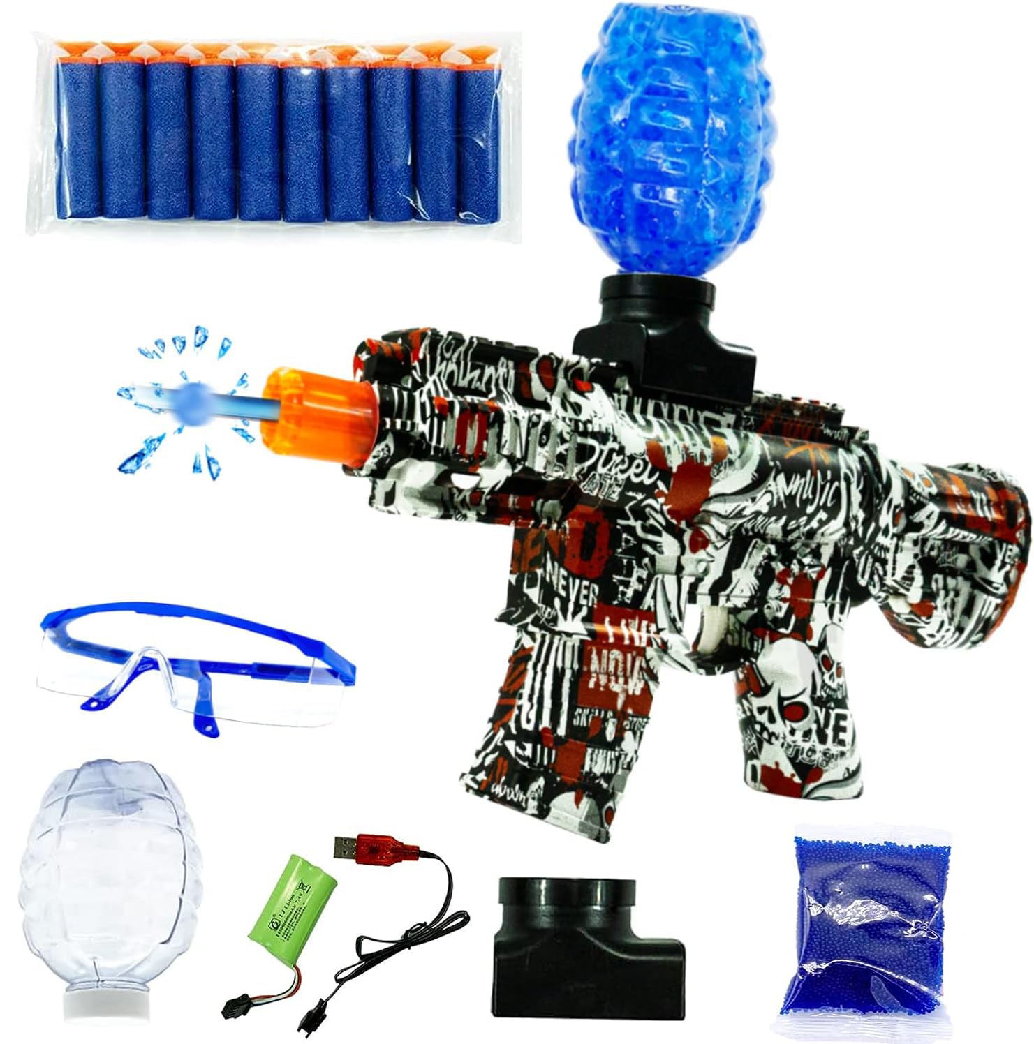 Gel Blaster Gun Airsoft Gun Automatic Foam Blaster Water Gun for Adults