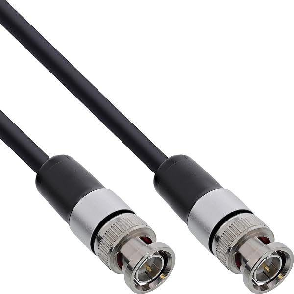InLine Kabel BNC 12G-SDI 4K 60Hz 75 omów, profesjonalny kabel wideo SDI z wtyczką BNC do instalacji Broadcast Studio AV, 30 m, 10830S