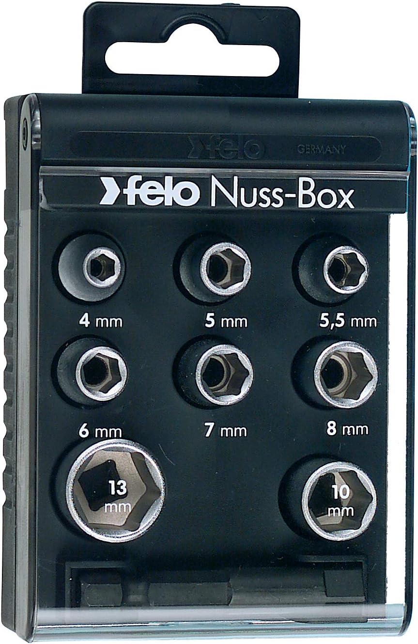 1/4" Nut Box with 8 Metric Sockets & Adapter
