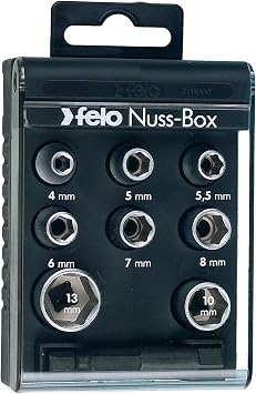 1/4" Nut Box with 8 Metric Sockets & Adapter