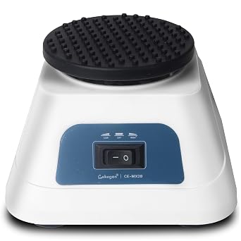 Cekegon Vortex Mixer, Lab Vortex Shakers for Paints Mixing, Nail Polish Chemical, Biological, 1300 Low Speed/2800rpm High Speed Continuous Work with 4in Platform Pad