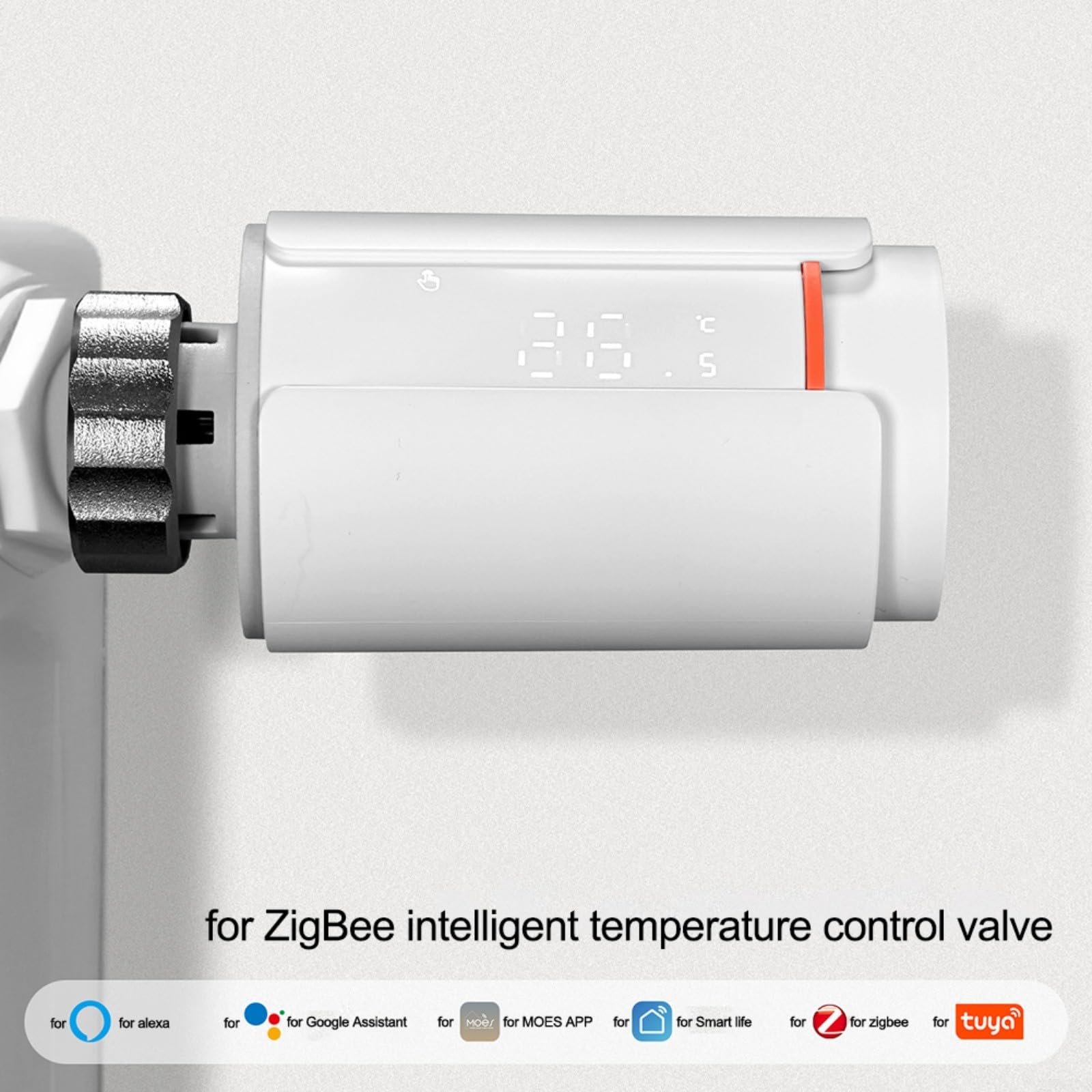 Valvola termostatica per termosifone, regolatore di riscaldamento programmabile, con display LCD, per risparmio energetico domestico, in tempo reale e app