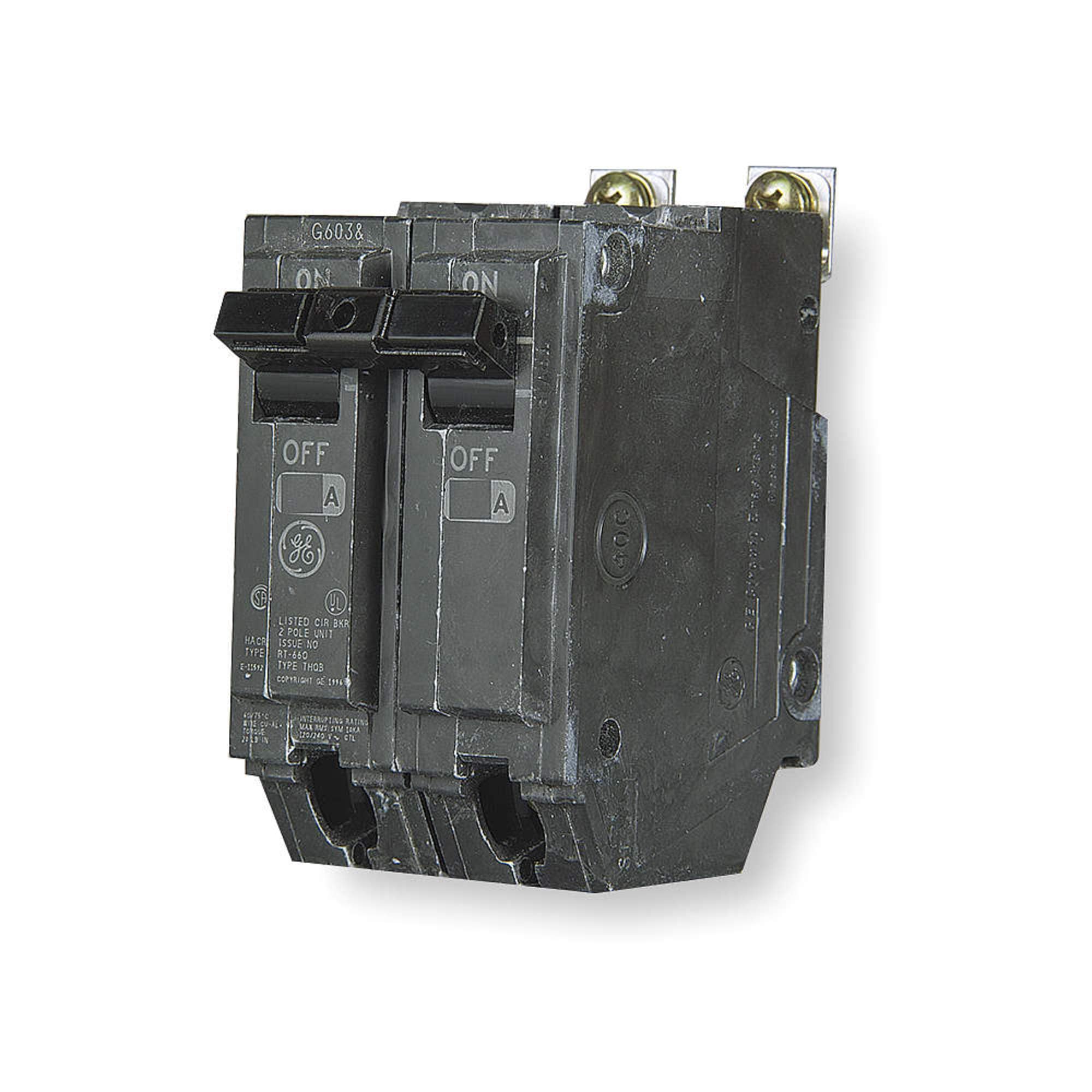 General Electric GETHHQB2160 GE THHQB2160 2P-120V-60A CB, Black