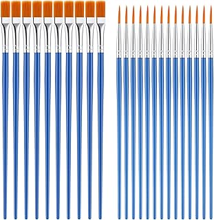 70 StkPinsel Set, Pinselset Acrylfarben, Runde und Flachpinsel Acrylfarbe Pinsel Feine Borstenpinsel Set Acrylfarben Pinsel Sets, Malpinsel für Kunstmalerei Malen Aquarell Malerpinsel