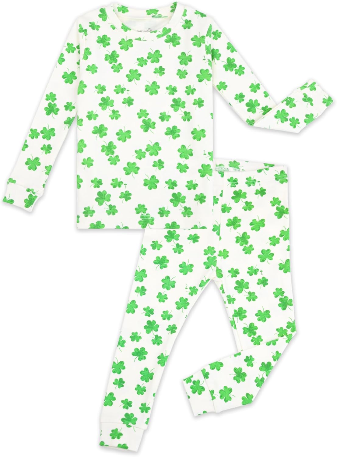 moimoln Sibling Matching 6M-8Y Soft Warm Cotton Modal Character Long Sleeve Snug-Fit Pajama Long Sleeve Sleepwear Daily