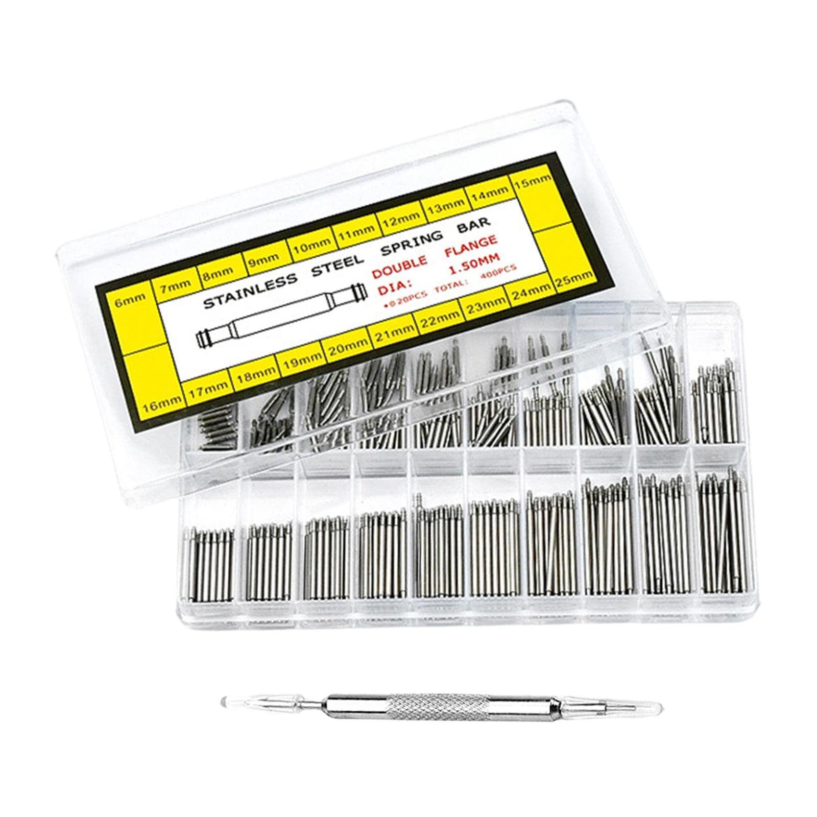 LOOM TREE 400Pcs Stainless Steel Watch Bands Spring Bars 6-25mm Watchmaker Repair (B09ZTSPN61) Amazon Price History, Amazon Price Tracker