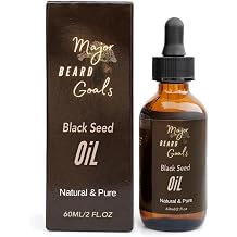 Black Seed Beard Oil for Men - 100% Cold Pressed Black Cumin Seed Oil for Beard Growth, Strengthens, Conditions, and Hydrates - Hair, Beard, and Mustache Oil for Dry Skin - 2oz