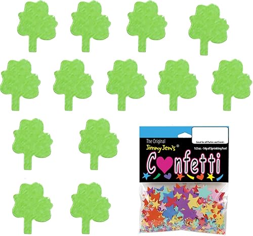 Miniatura 3 de Confeti Shamrock 14" Verde - Paquete al por menor #9075 QS0