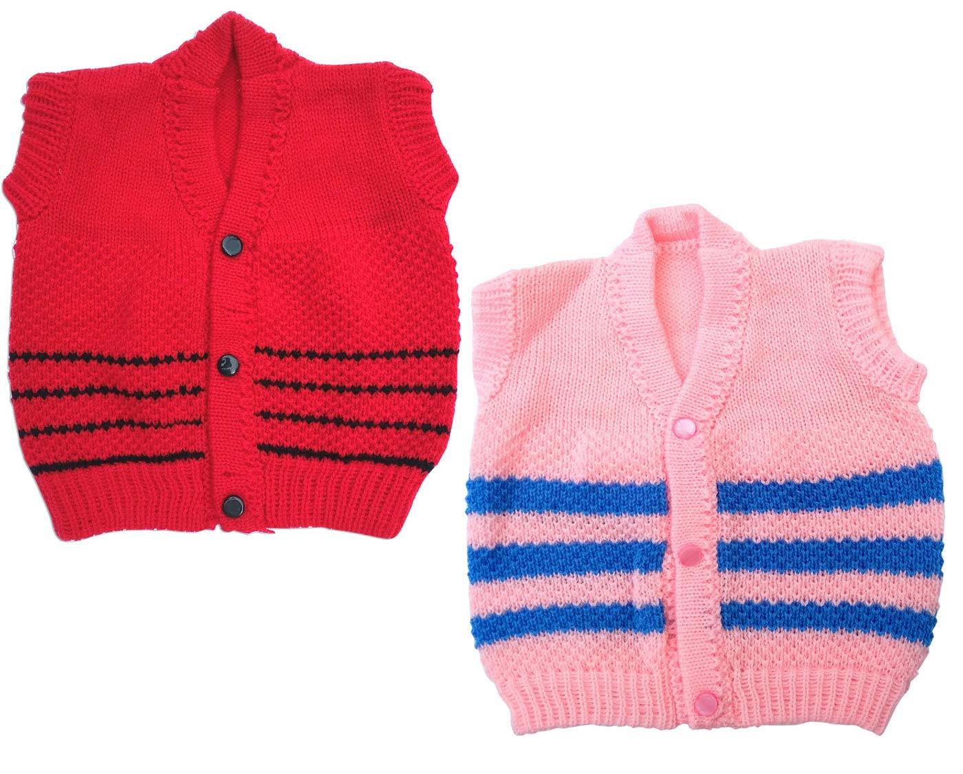 KIDSKA Woolen Sweater for Kids/Winter Wear for Inflant/Baby Woollen Set(Multicolor, 9 to 12 Months) Pack of 2 - Image 2 thumbnail