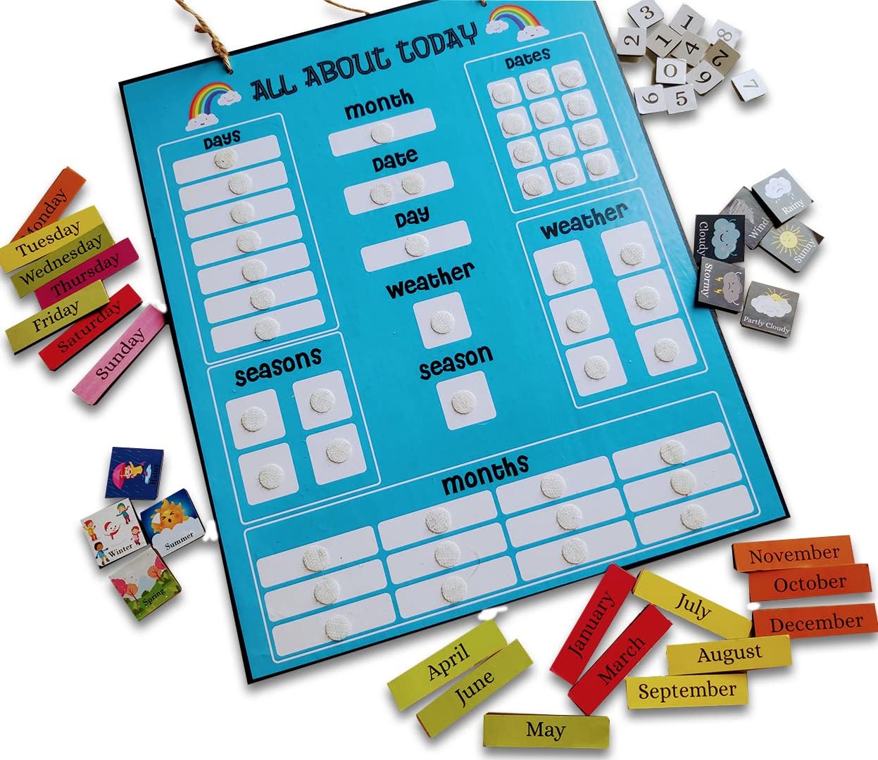 Zooplay India Kid Zooplay Wooden Calender Activity