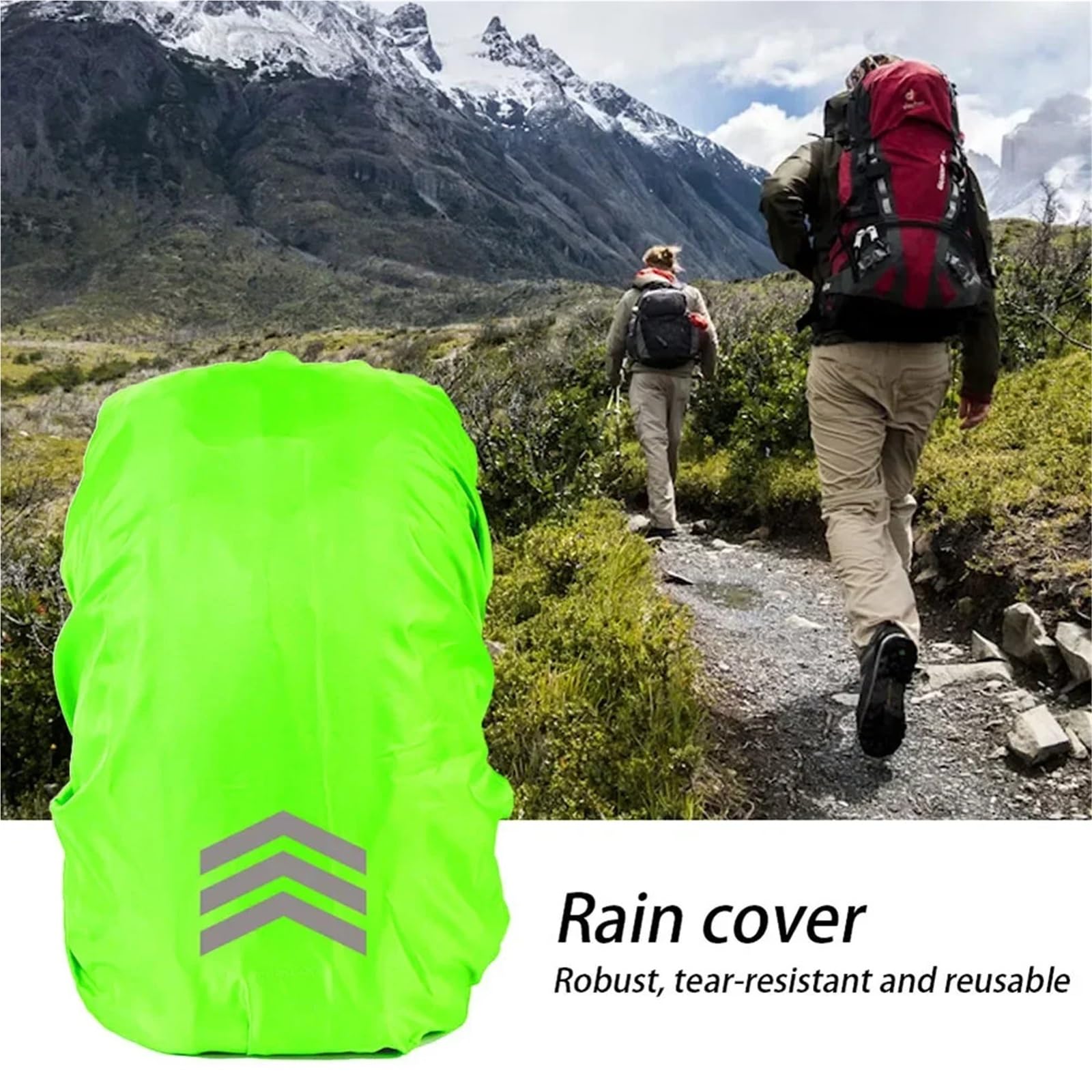 Funda Impermeable Mochila Outdoor Backpack Waterproof Rain Cover Reflective Bag Dust For Hiking Mountaineering Travel 18-45L Use