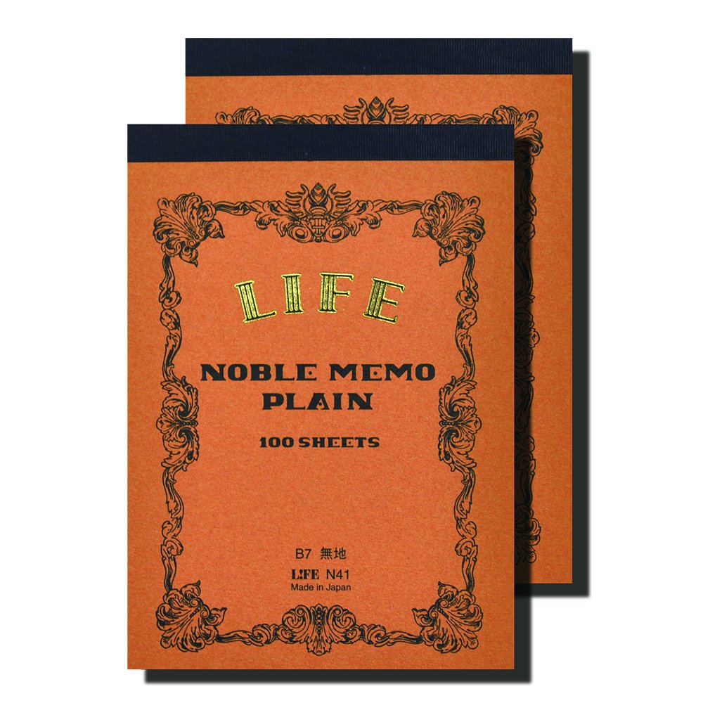 ♡国内作家メモ未使用34冊中古3冊セット♡37刷 Amazon.co.jp: ライフ メモ ノーブル B7 無地 N41 2冊セット : 文房具