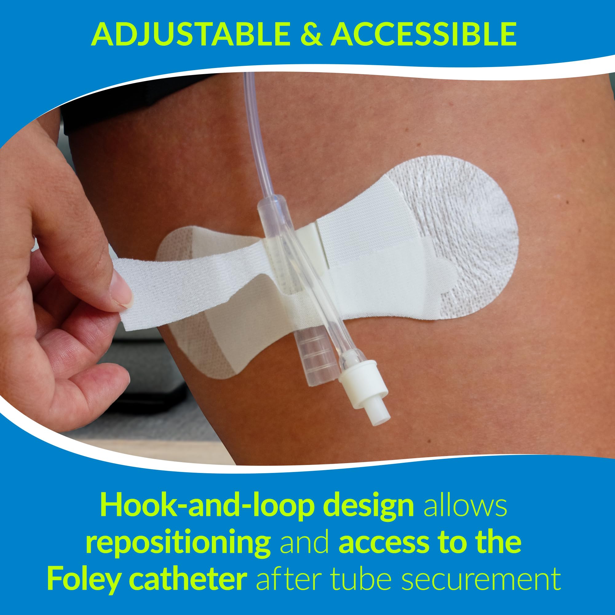 TIDI Grip-Lok Foley Catheter Securement Device - Pack of 10 -4