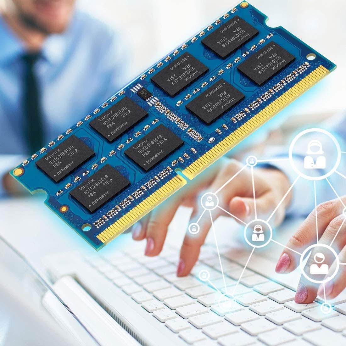 16GB 4 x 4 GB DDR3 1333MHz Kit PC3-10600S 2Rx8 PC3 10600 SODIMM 204 Pin 1.5V Laptop Memory HYNIX IC