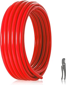 1/2 Inch HeSun PEX-A Pipe, 100 Feet Pex A Tubing in RedXR100