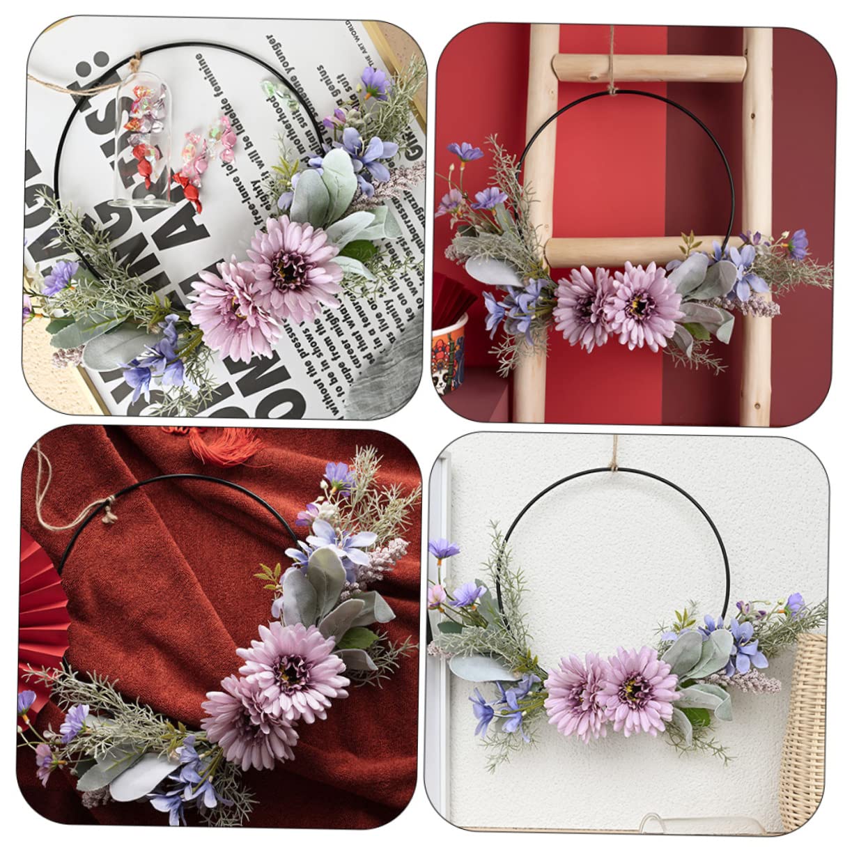 STOBAZA 3stücke Kreativer Türkranz Aus Künstlichen Blumen Für Hochzeiten Und Festlichkeiten Detailreich Und Realistisch Für Eingänge Und Wohnräume Dekorativ