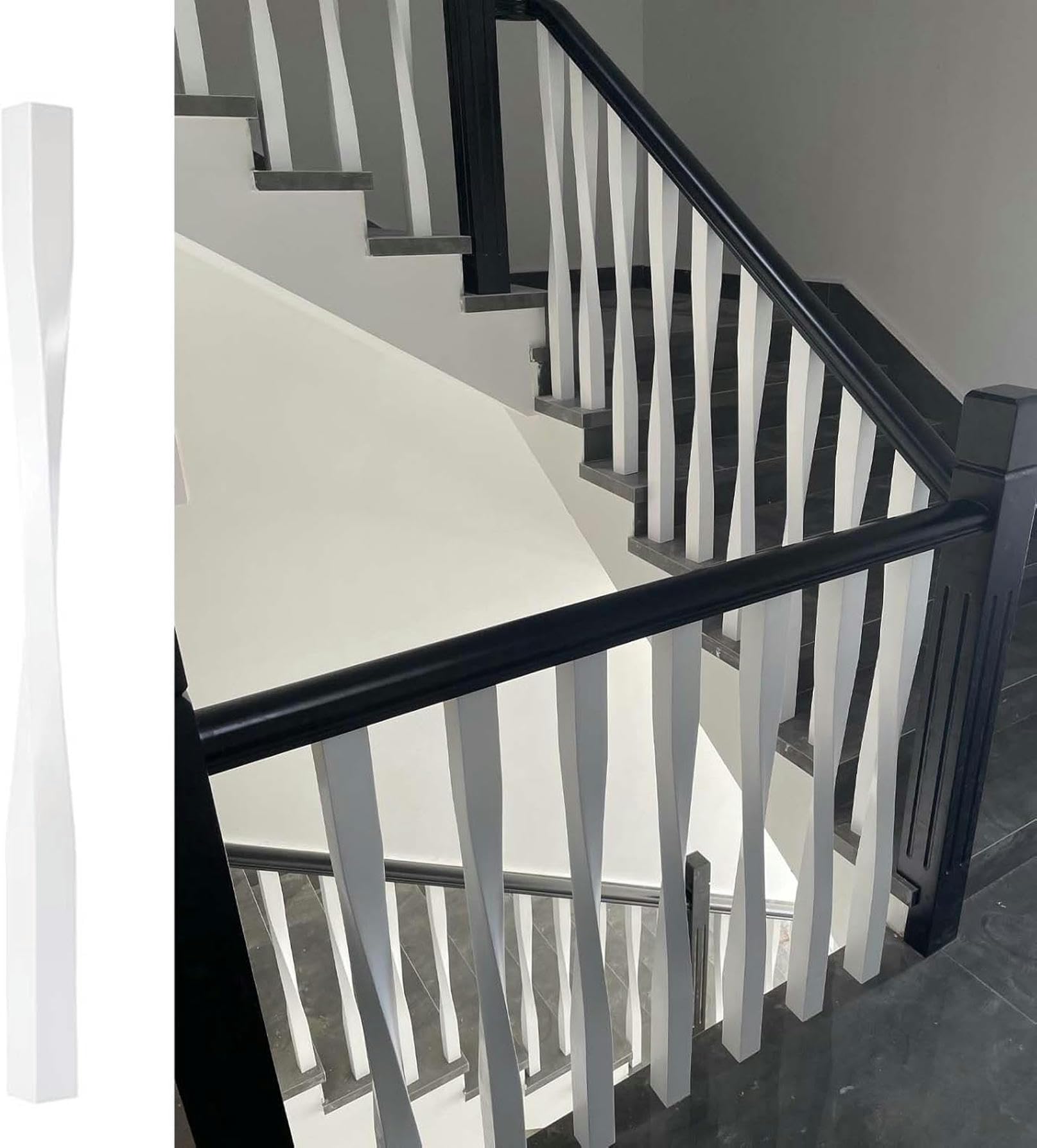 Balustres d'escalier en bois de prestige pour une structure noble