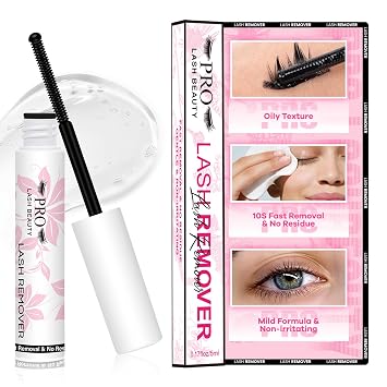 PRO LASHBEAUTY Lash Cluster Remover 5ml Gentle Non-irritating 10s Removal No Residue Lash Glue Remover Easy to Use at Home Remover-5ml