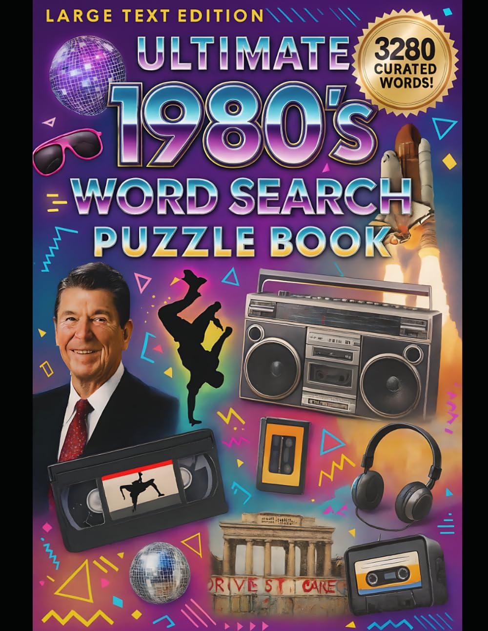 The Ultimate 1980's Word Search Puzzle Book: LARGE TEXT EDITION
