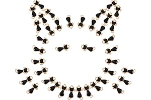 Ornaland 100 Pcs Enamel Cat Charms