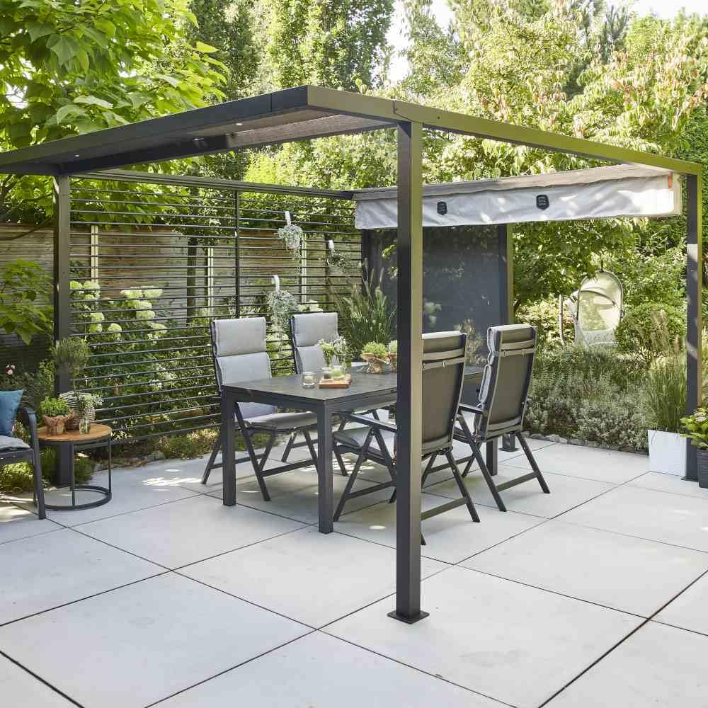 Siena Garden Schattenmanufaktur® Libera Schutzhülle AQUASHIELD aus 100% Polyester in hellgrau, mit ActiveAir® Filtern
