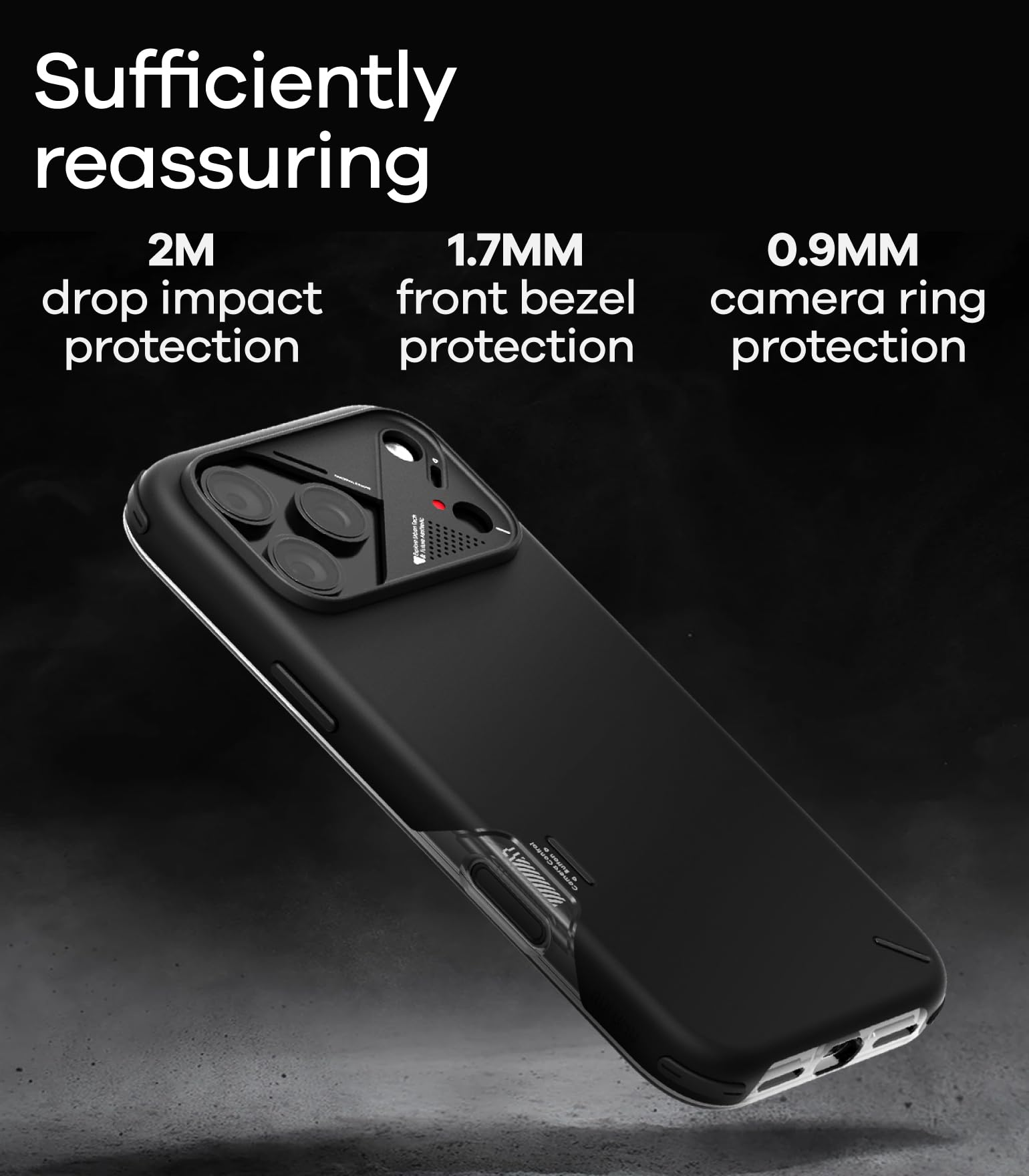 Aulumu A17 odporne na wstrząsy etui na iPhone'a 17 Pro Max, ze sterowaniem kamerą, CoolHyper, rama aparatu ze stopu aluminium, wielowarstwowa ochrona kompozytowa, białe