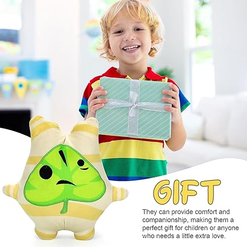 Miniatura 5 de MUSFT Almohada de peluche de semilla de anime de videojuegos, juguete suave para decoración lumbar, cojín de espalda de peluche, lindo juguete, gran