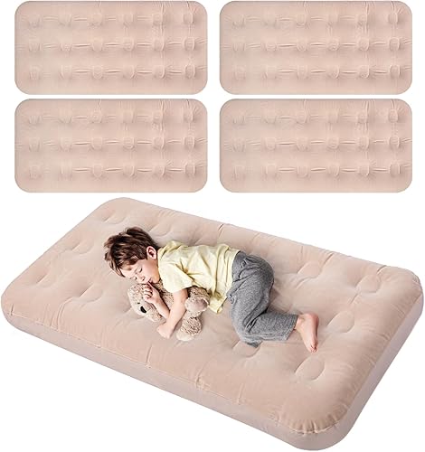 Colchón de aire inflable para niños, cama inflable de 55 x 27.6 x 8.7 pulgadas, plegable, cómoda, con kit de parches, colchones de aire portátiles