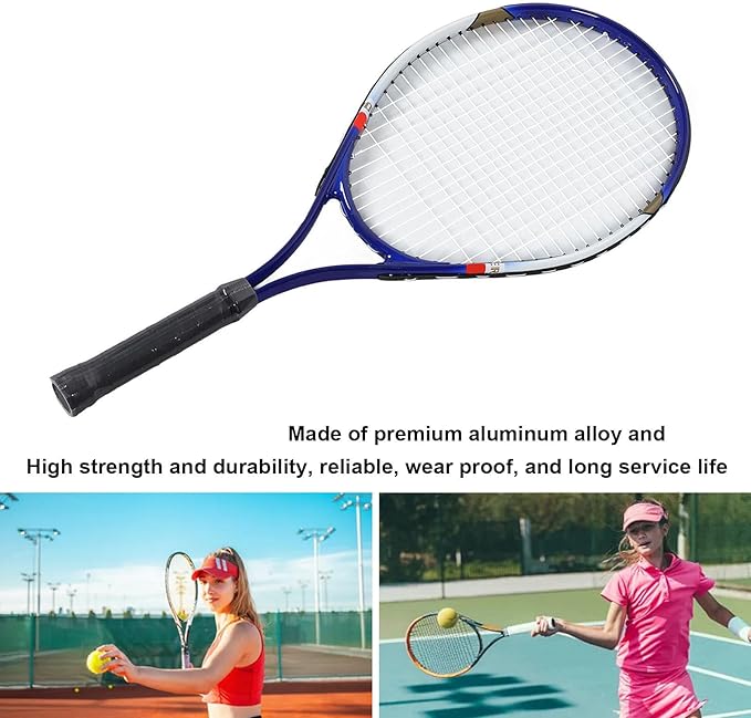 Raqueta de Tenis Tbest 27 pulgadas Aluminio Nailon Bolso Incluido miniatura 5