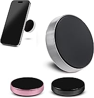 Vista 8 de True Line soporte para teléfono celular para el automóvil, para el tablero del auto, con imán, kit de montaje, para el volante, Negro