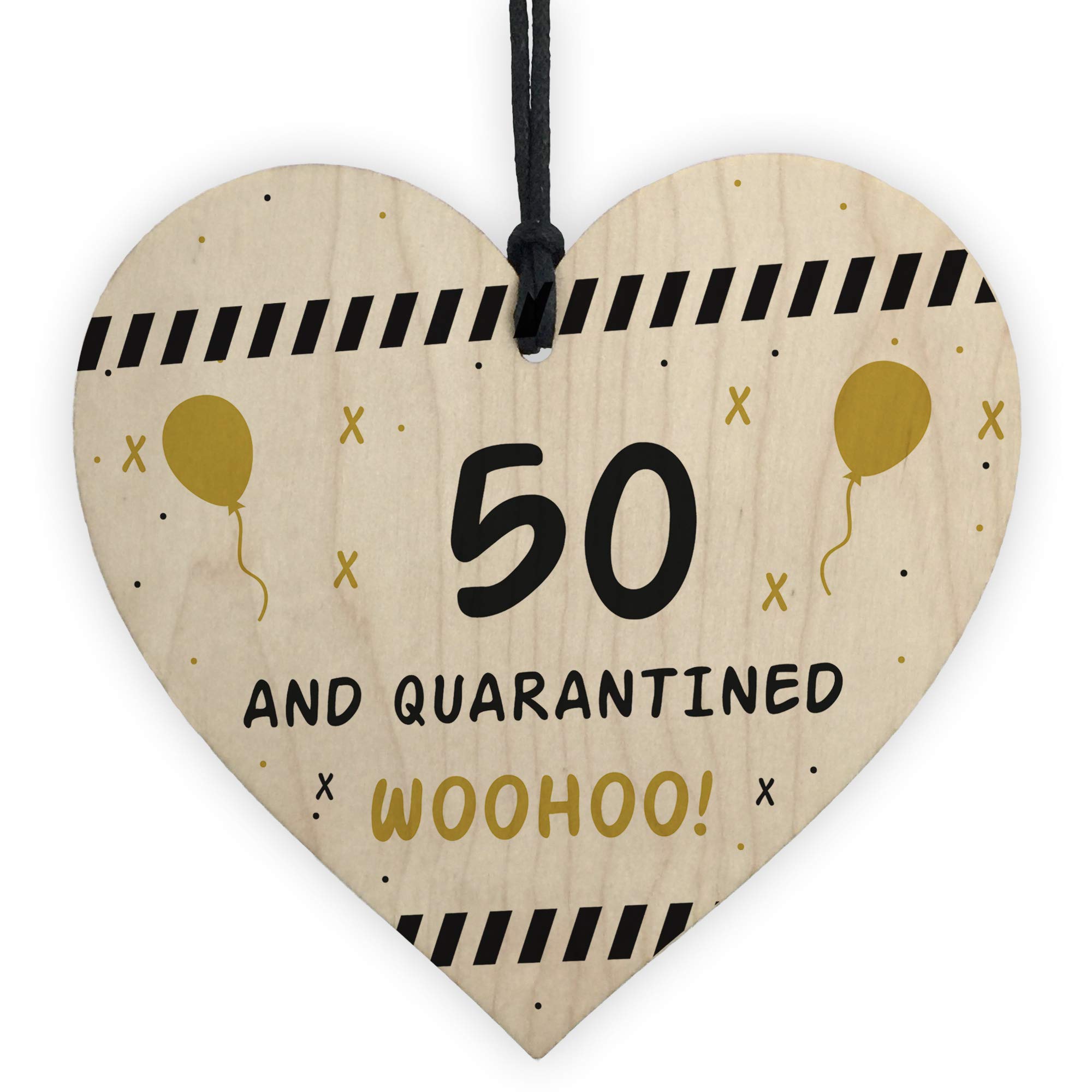 Personalised Quarantine Birthday Gift For Mum Dad Daughter Son Wood Heart Keepsake