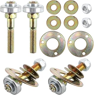 Yardwe Furniture Hardware Bearings 4Pcs Alloy Rocker Glider Bearings 2.16X1.57X1.57 Inch Replacement Parts for Home Glider Chairs Smooth Operation