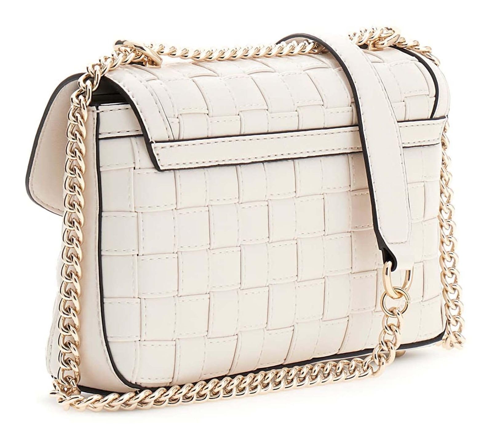 GUESS bolso de hombro bolso bandolera Sandy Convertible Xbody Flap Bag Cream White crema