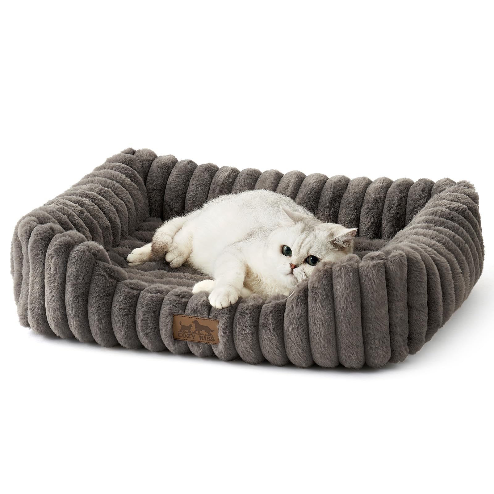 COZY KISS Waschbares Hundebett für Katze & Kleiner Hunde, Orthopädisch