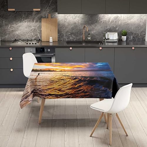 Vista 7 de K679 Galaxy Mantel Redondo para Mesa De 4 Sillas Mantel al Aire Libre Para Cocina Comedor Fiesta 30 X 30 Pulgadas