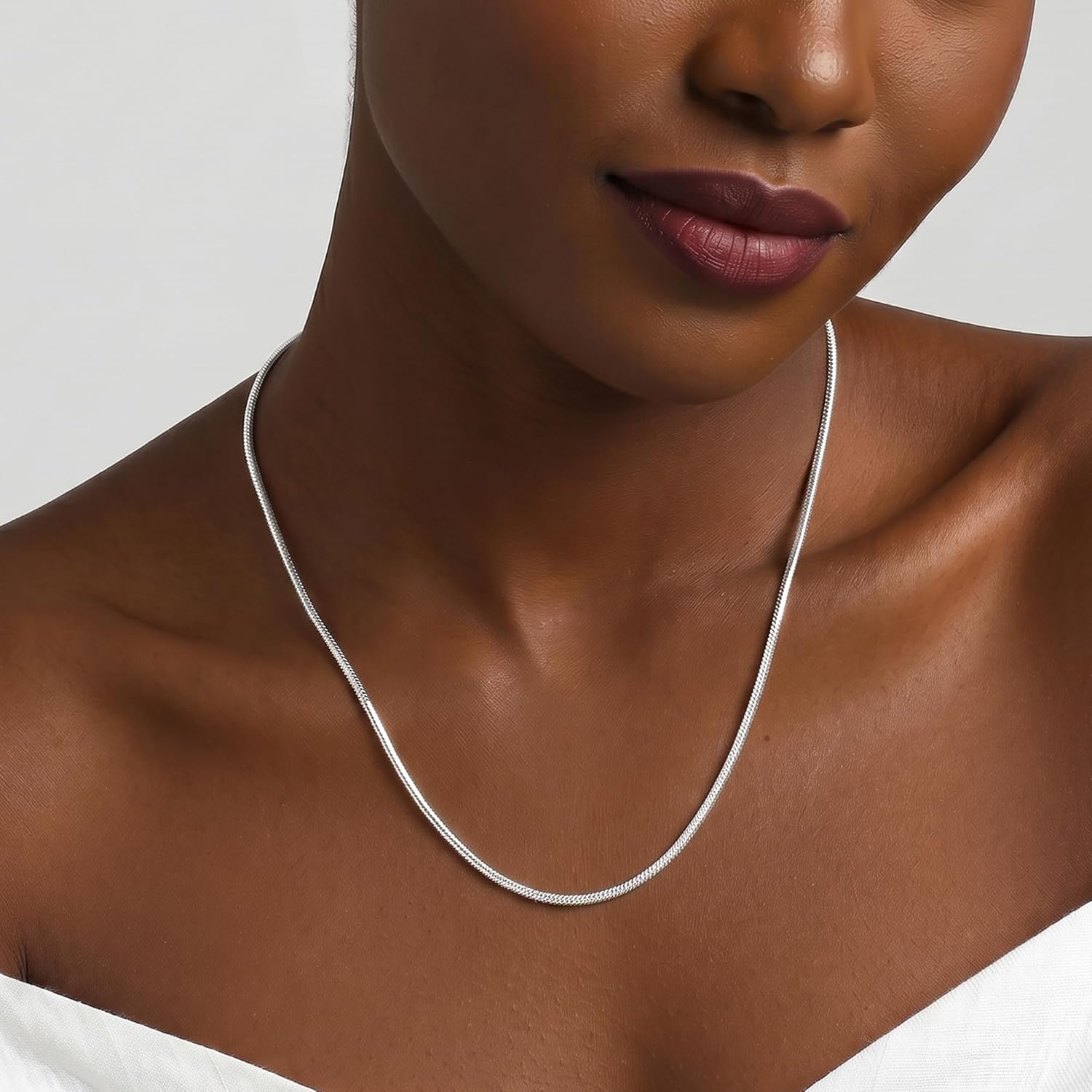 925 Sterling Silver Chain for Women - 1.5mm/2mm/2.5mm Sterling Silver Herringbone Chain Necklace Silver Chains Necklaces Jewelry Gifts for Women 16/18/20/22/24 Inch