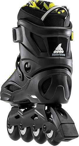 Miniatura 4 de Rollerblade RB Cruiser - Patines en línea unisex para adultos, negroamarillo neón, patines en línea de rendimiento urbano