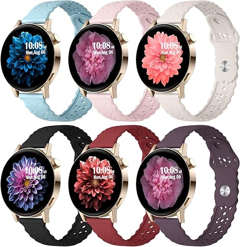 Paquete de 6 correas compatibles con Samsung Galaxy Watch 5 Band de 1.575 pulgadas, 1.732 pulgadas, Galaxy Watch 4 Band de 1.575 pulgadas, 1.732 Paquete de 6 correas compatibles con Samsung Galaxy Watch 5 Band de 1.575 pulgadas, 1.732 pulgadas, Galaxy Watch 4 Band de 1.575 pulgadas, 1.732