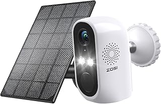 ZOSI Battery Surveillance Camera with Solar Panel, 2K Wireless IP Camera Surveillance Outdoor WLAN with Coloured Night Vis…